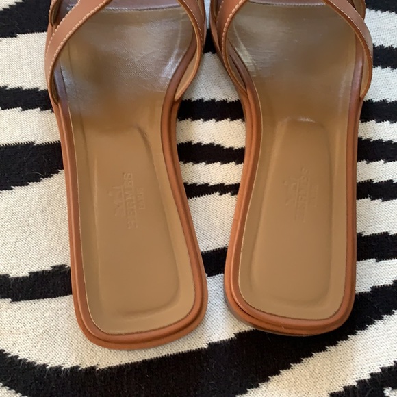 SOLD//HERMES ORAN SANDALS - Picture 5 of 10